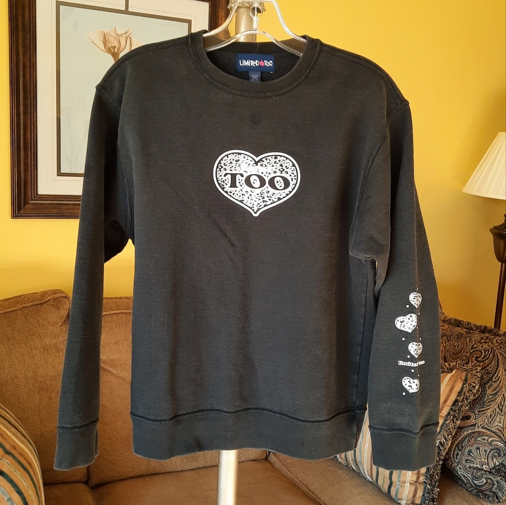Girl's Vintage Limited Too Black Sweatshirt